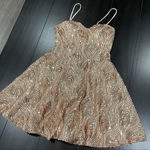 Small Rose Gold Windsor Dress